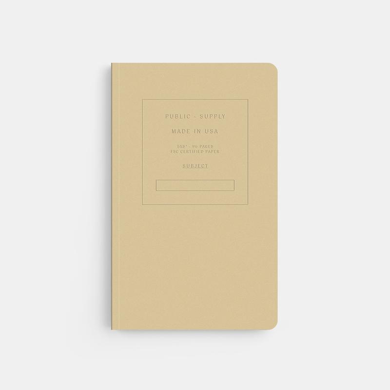 Embossed Soft Cover Notebook Manila